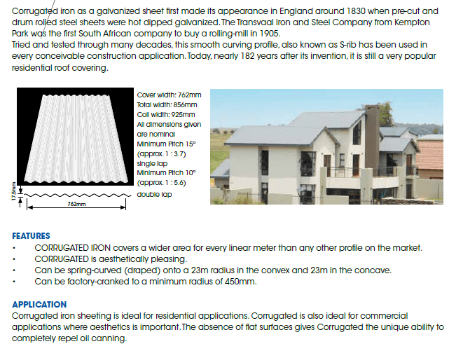 Pro-lok Corrug Roof Sheet